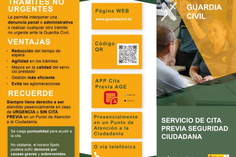 Más de 3000 denuncias recibidas desde la puesta en funcionamiento de la denuncia telemática en la Guardia Civil
