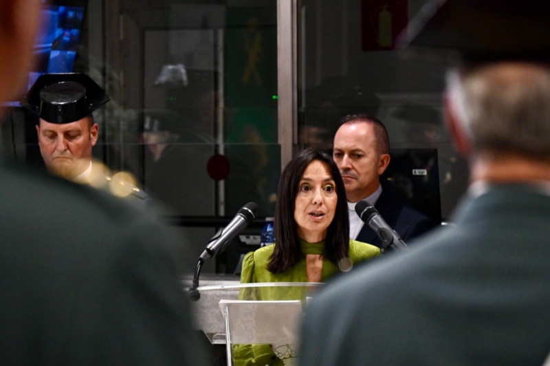 La directora general de la Guardia Civil, Mercedes González, preside los actos de celebración de la Patrona de la Guardia Civil en la Agrupación de Tráfico