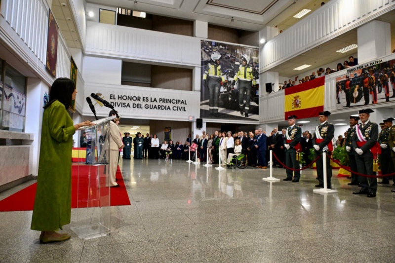 La directora general de la Guardia Civil, Mercedes González, preside los actos de celebración de la Patrona de la Guardia Civil en la Agrupación de Tráfico
