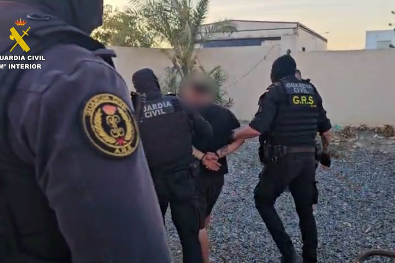 Desarrollada por la Guardia Civil la mayor operación contra el tráfico de cocaína en la provincia de Almería