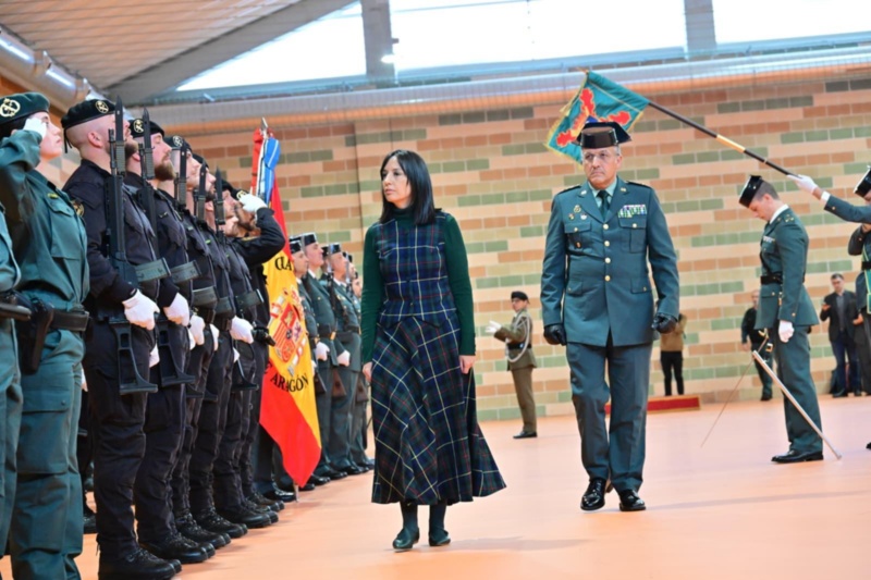 Mercedes González preside la toma de posesión de los nuevos jefes de la Guardia Civil en Aragón y Zaragoza