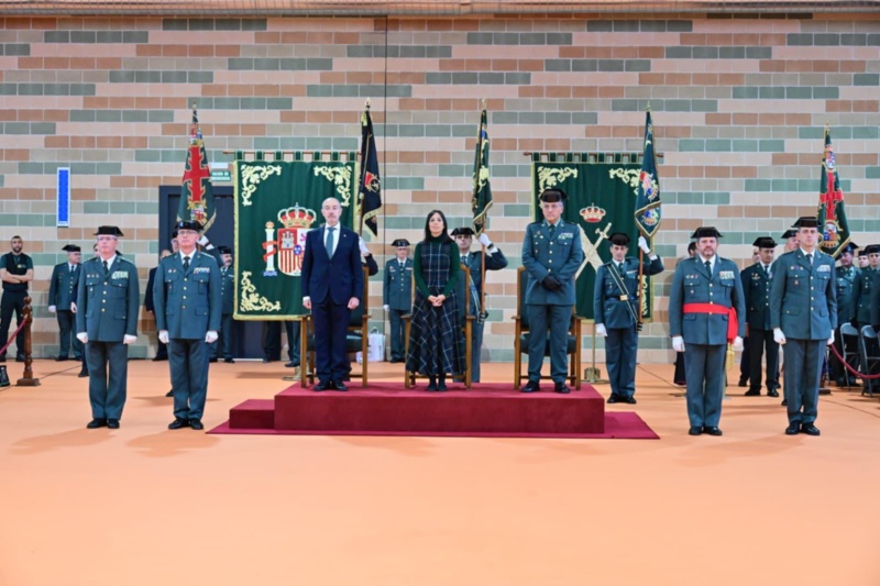 Mercedes González preside la toma de posesión de los nuevos jefes de la Guardia Civil en Aragón y Zaragoza