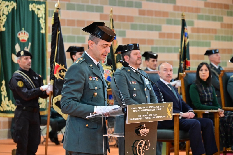 Mercedes González preside la toma de posesión de los nuevos jefes de la Guardia Civil en Aragón y Zaragoza
