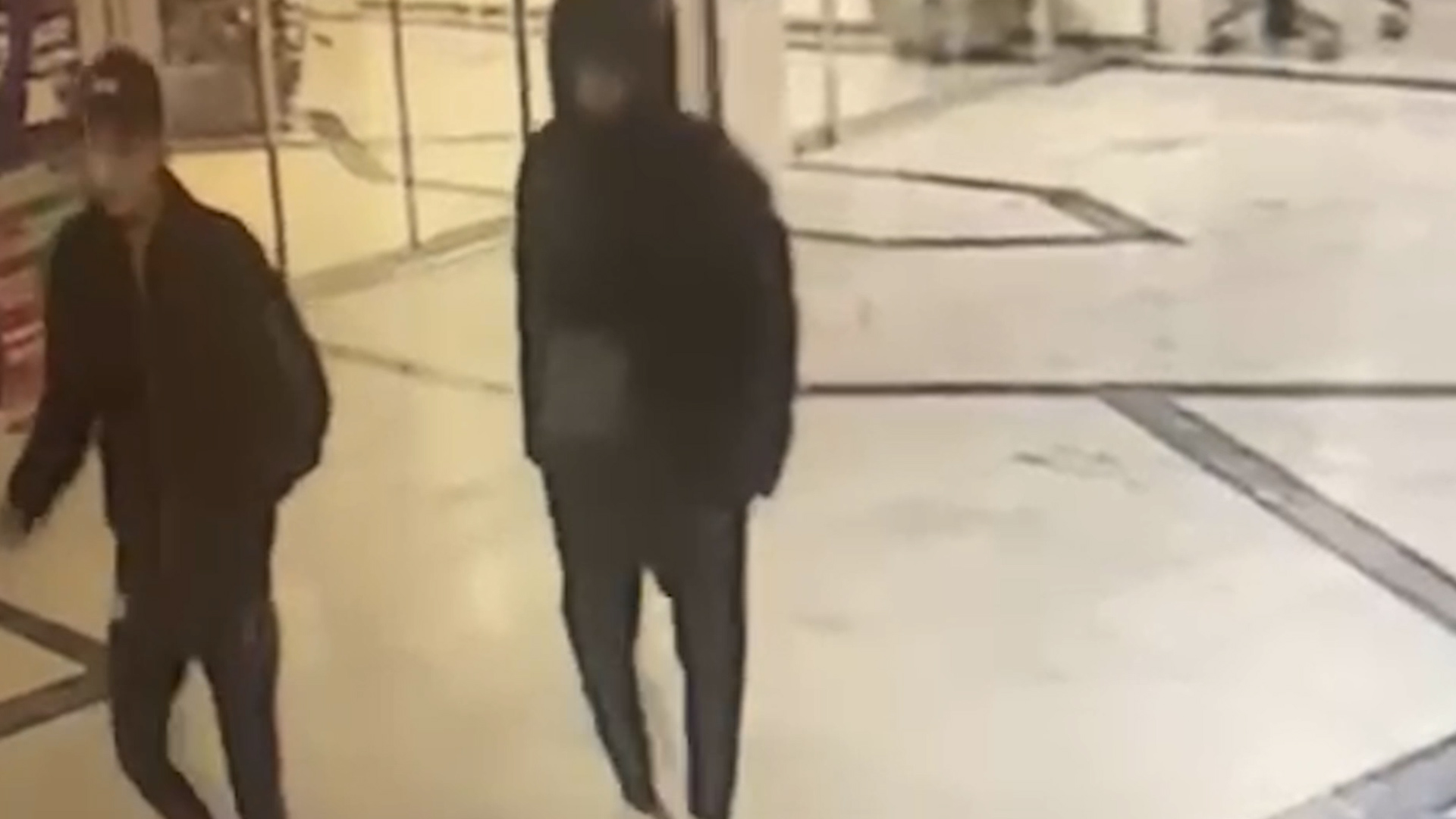 Imagen de los dos huidos de una cámara de seguridad