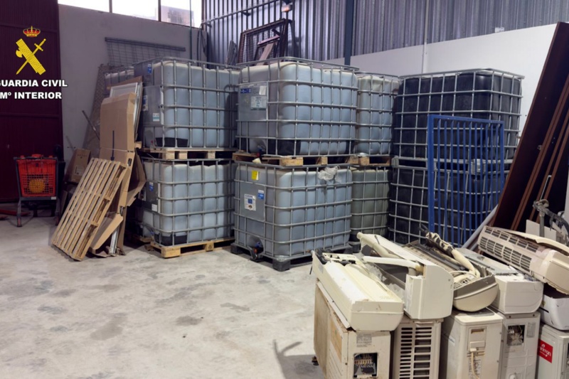 Vista de depósitos de combustible