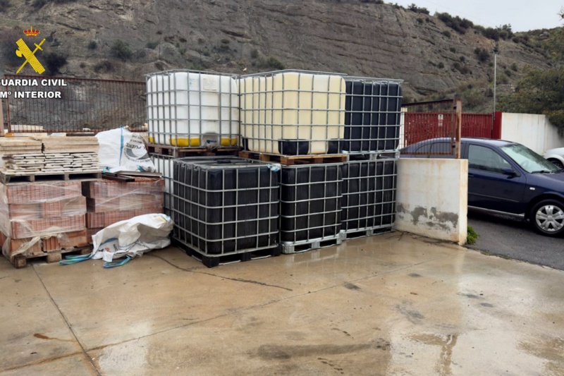 Vista de depósitos de combustible