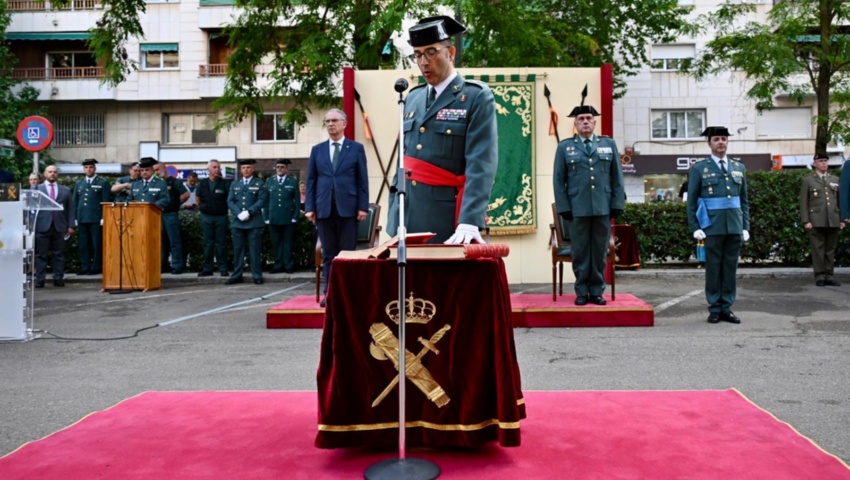 Mercedes González preside la toma de posesión del nuevo jefe de la Guardia Civil en Extremadura