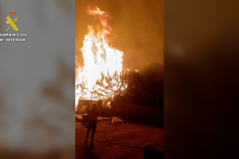 Incendio provocado en una vivienda Incendio provocado en una vivienda