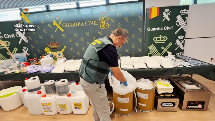 La Guardia Civil desarticula en Barakaldo un laboratorio clandestino capaz de producir hasta 200 kilos de speed a la semana