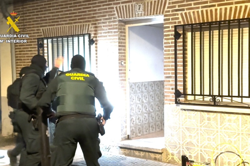 La Guardia Civil desarticula un violento grupo criminal dedicado a cometer robos en la provincia de Toledo