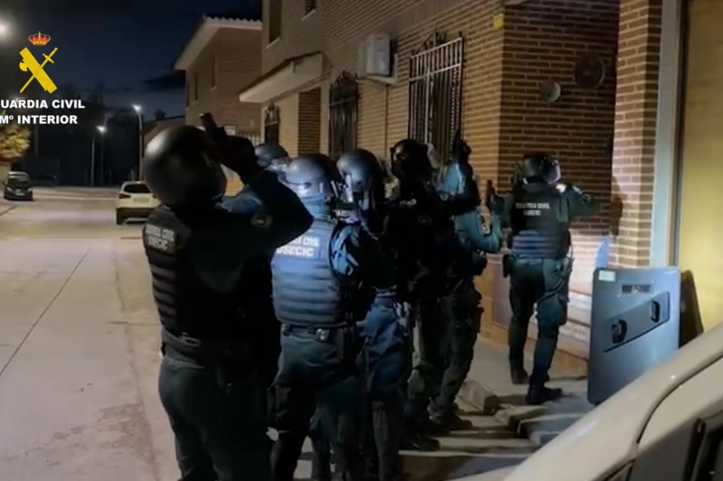 La Guardia Civil desarticula un violento grupo criminal dedicado a cometer robos en la provincia de Toledo