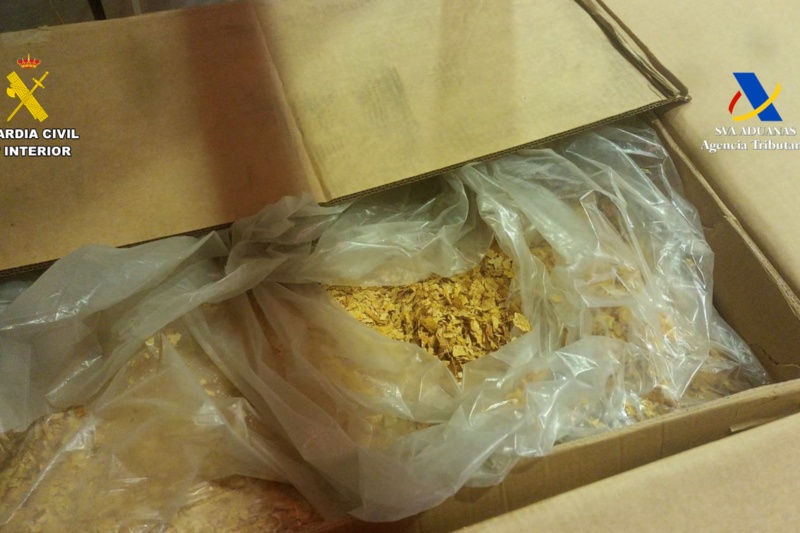 Picadura de tabaco intervenida por guardia civil en la op. principito tajuli Picadura de tabaco intervenida por guardia civil en la op. principito tajuli