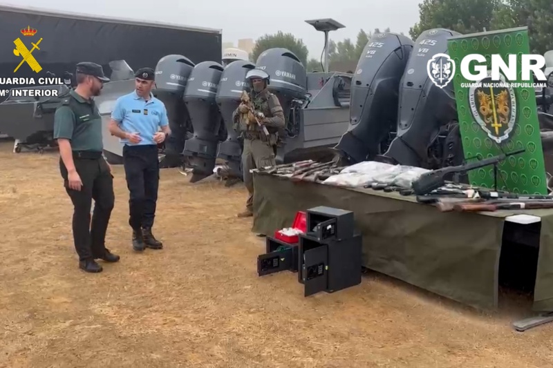 La Guardia Civil y la Guarda Nacional Republicana de Portugal desarticulan la principal estructura narcologísitica de la península ibérica