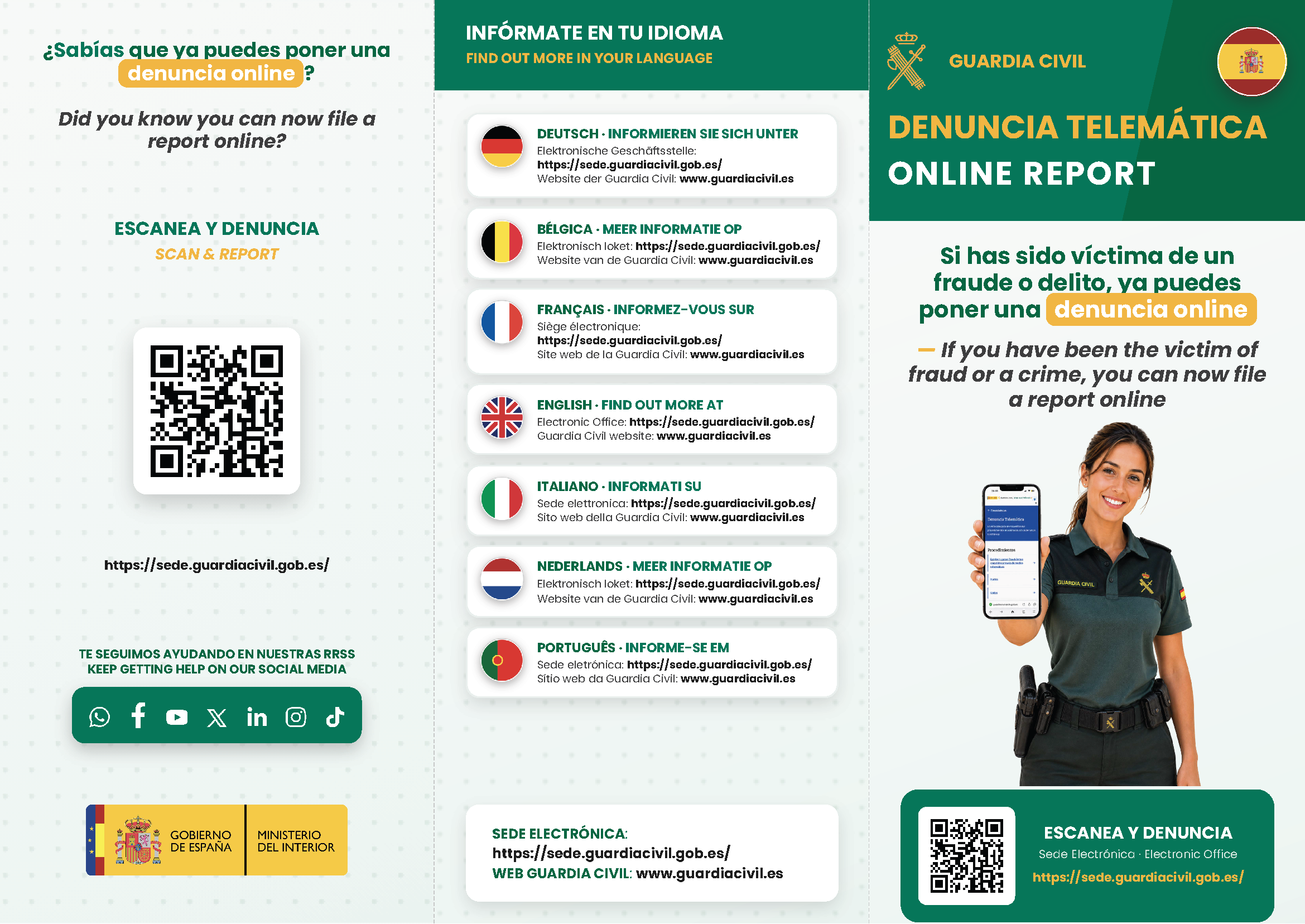 Tríptico Denuncia Online