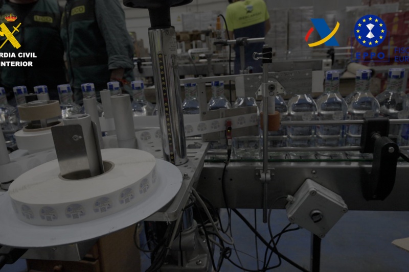 Desarticulada una organización criminal responsable del fraude de cerca de 69 M€ en el sector de las bebidas alcohólicas entre los años 2018 y 2024