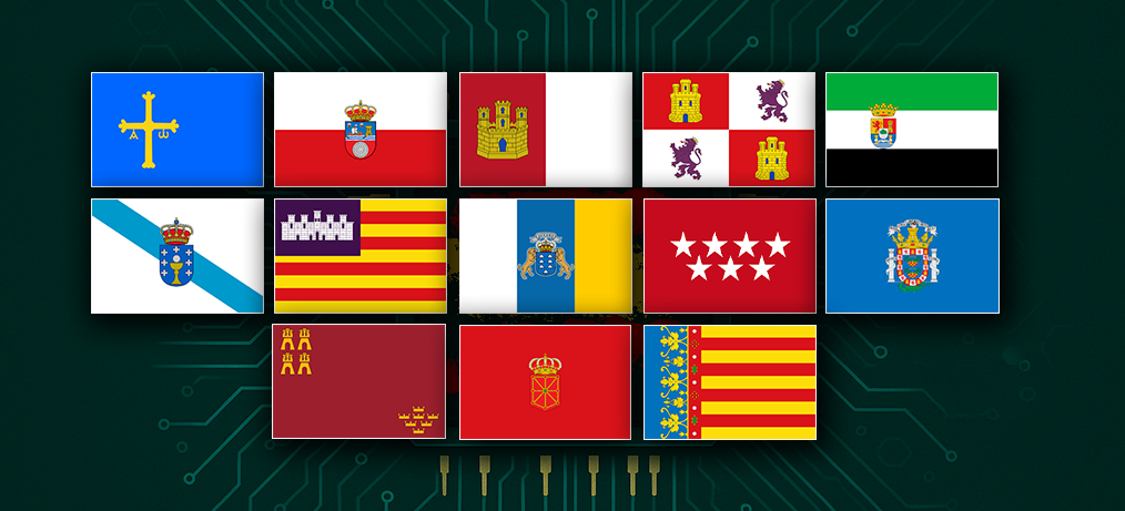 Comunidades autónomas participantes en la Cyberleague