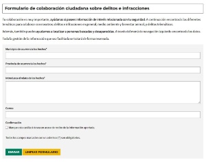 formulario de colaboración ciudadana