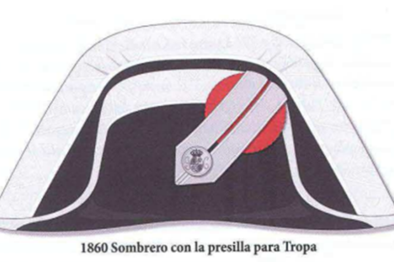 18 de mayo de 1860. Circular sobre primera reforma de las medidas del sombrero, disminuyendo su tamaño