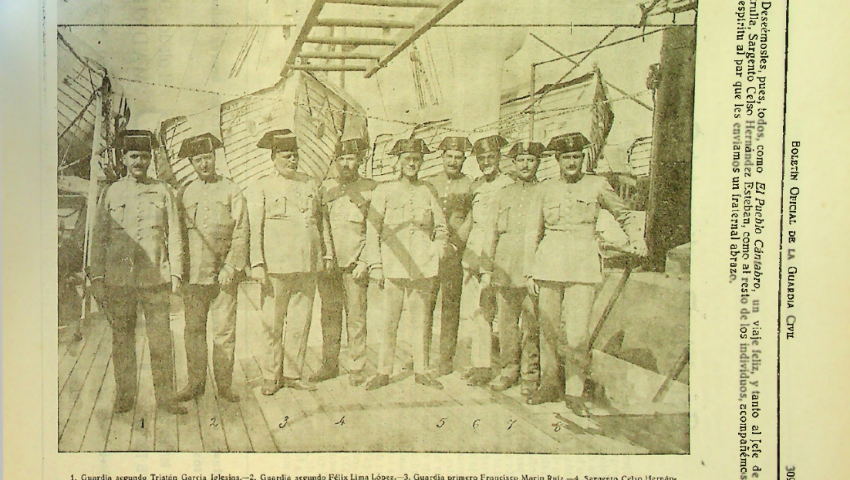 17 de julio de 1926. Vigilancia del pabellón español en la exposición universal de Filadelfia