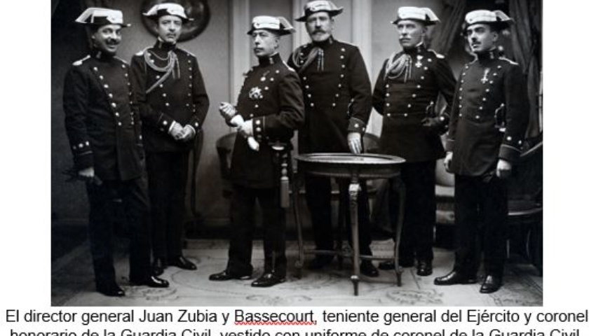 12 de abril de 1922. Nombramiento del teniente general Juan Zubía y Bassecourt como coronel honorario