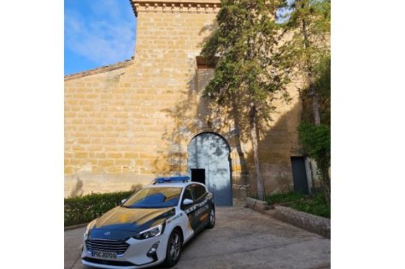 Convento de San Francisco en la localidad de Barbastro (Huesca, 2024).  Fuente: Comandancia de Huesca. Guardia Civil.