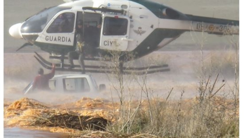 28 de septiembre de 2012. Servicios de rescate y auxilio humanitarios por las graves inundaciones en el sureste peninsular
