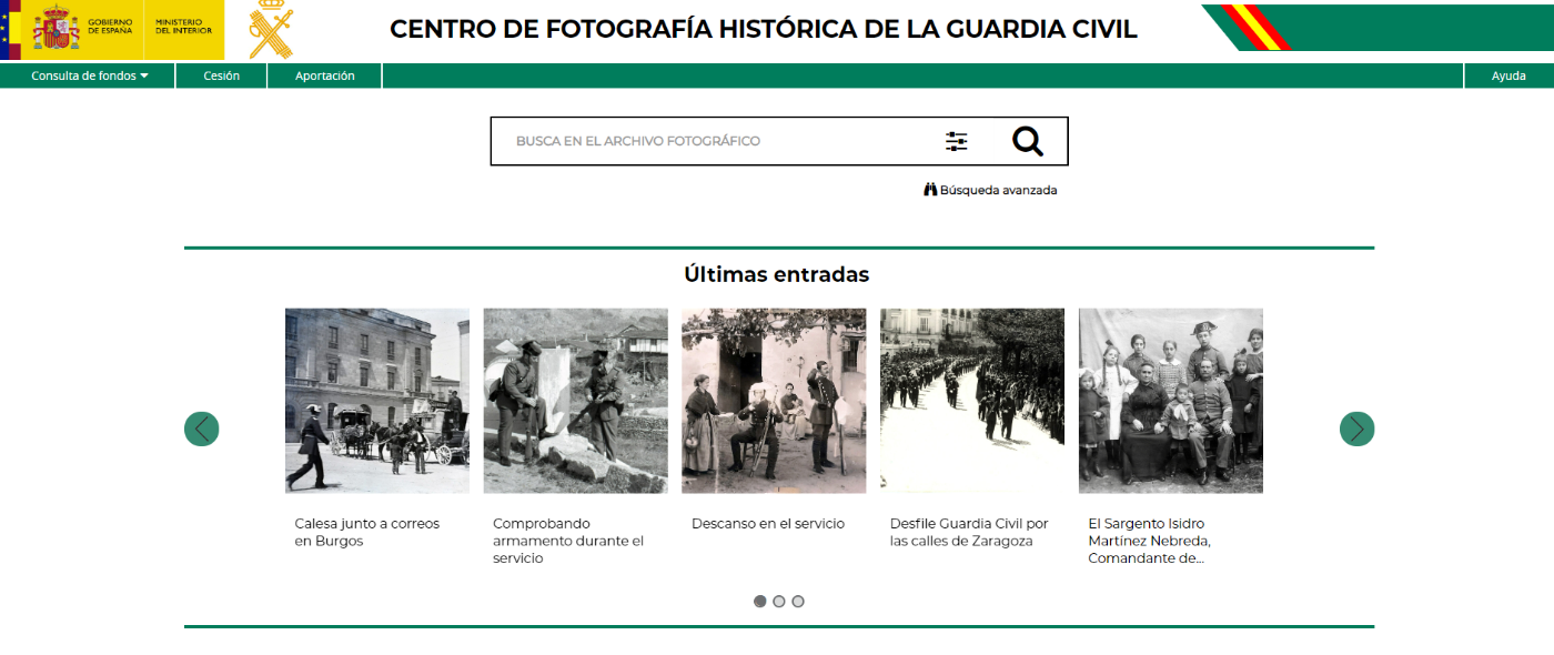 Home Centro de Fotografía Histórica de la Guardia Civil