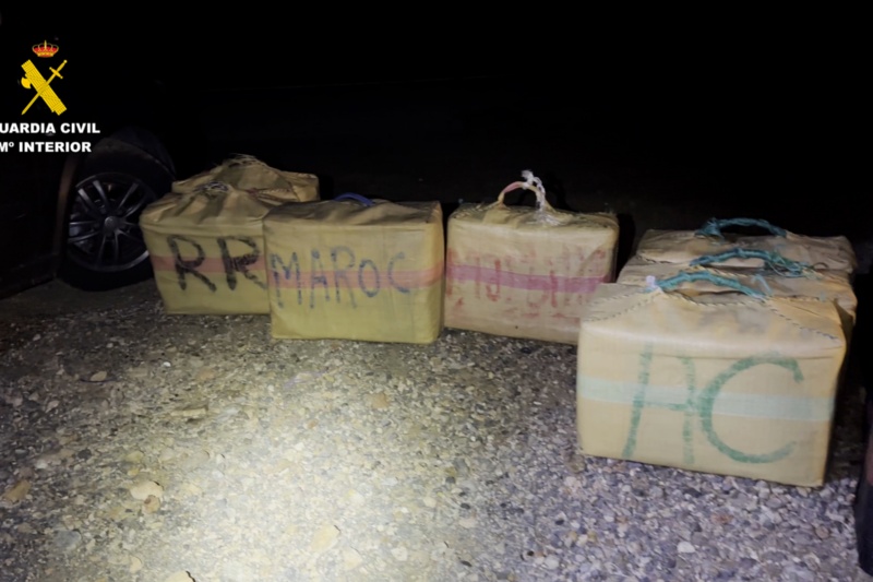 Detenidos 18 integrantes de una organización que introducía hachís en narcolanchas por las costas de Almería