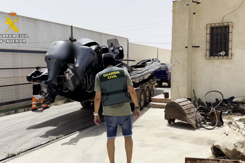 Detenidos 18 integrantes de una organización que introducía hachís en narcolanchas por las costas de Almería