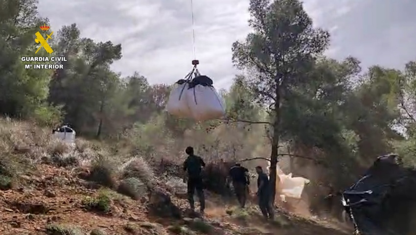 Nueve detenidos por deforestar dos hectáreas de un paraje natural en Málaga para plantar marihuana