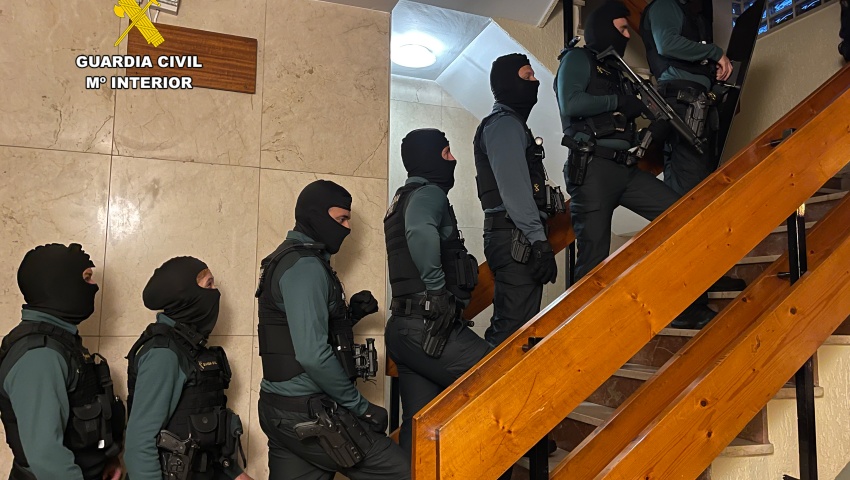 La Guardia Civil desarticula una organización dedicada al blanqueo de capitales procedente del juego irregular