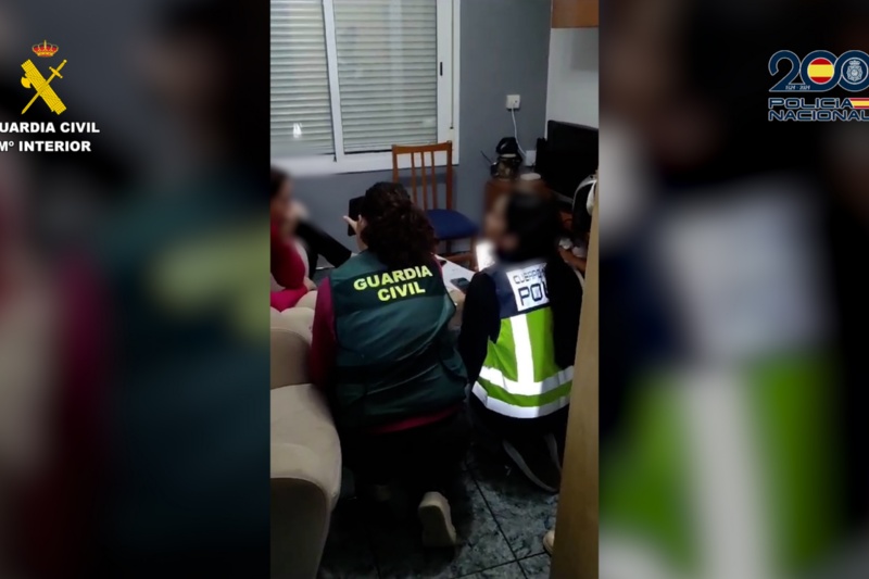 Liberadas seis víctimas de trata de seres humanos con fines de explotación sexual