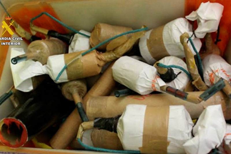 Desmantelado en un edificio de viviendas de Burgos, un taller y depósito de explosivos con más de 60 kilos de precursores