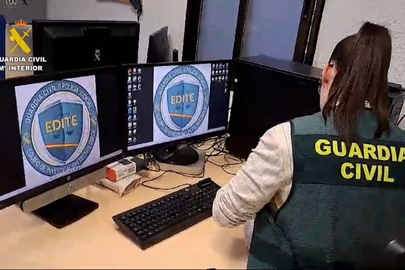 La Guardia Civil desarticula una organización criminal dedicada a cometer estafas con criptomonedas