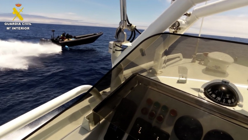 Intervenidas seis embarcaciones y 293 fardos de hachís en las costas de Huelva