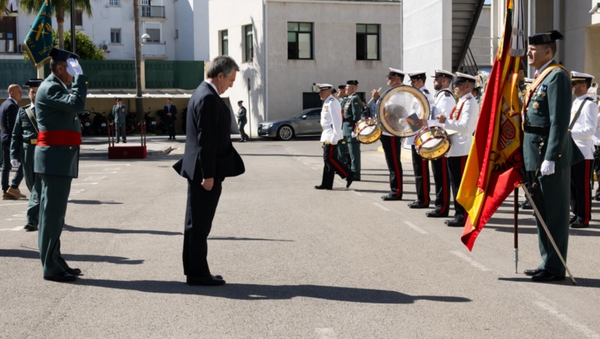El director general de la Guardia Civil preside en Cádiz el 180 aniversario del Cuerpo y la toma de posesión del jefe de la Comandancia