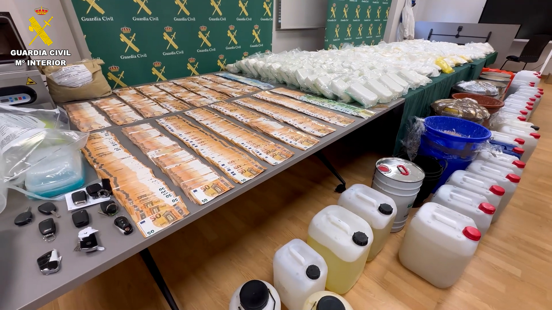 Desarticulado un laboratorio con más de 600 kilos de speed en San Sebastián