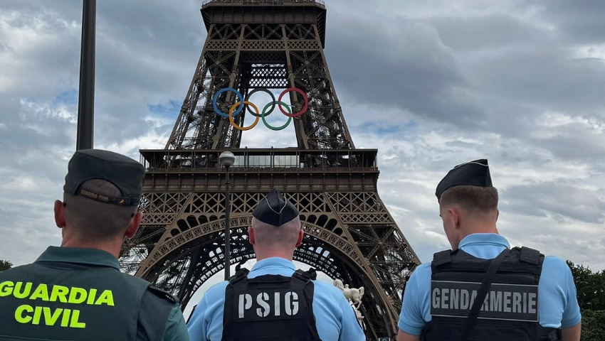 Desplegados en Francia los agentes de la Guardia Civil que van a colaborar con las autoridades francesas en la seguridad de los Juegos Olímpicos