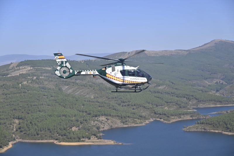 La Guardia Civil comienza a volar con combustible sostenible
