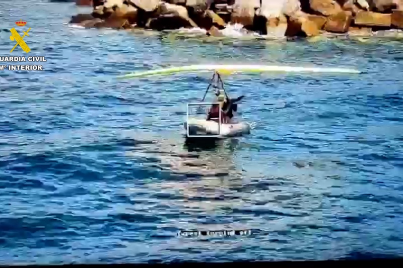 Interceptada una zodiac voladora en el sur de Gran Canaria