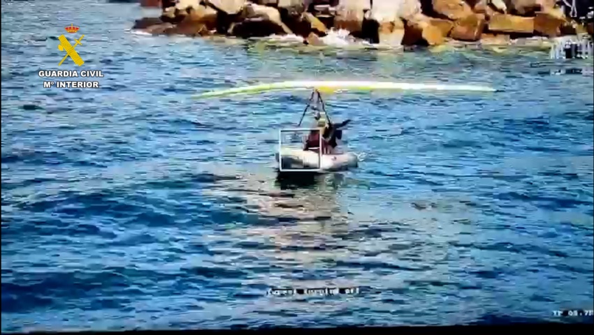 Interceptada una zodiac voladora en el sur de Gran Canaria