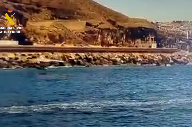 Interceptada una zodiac voladora en el sur de Gran Canaria