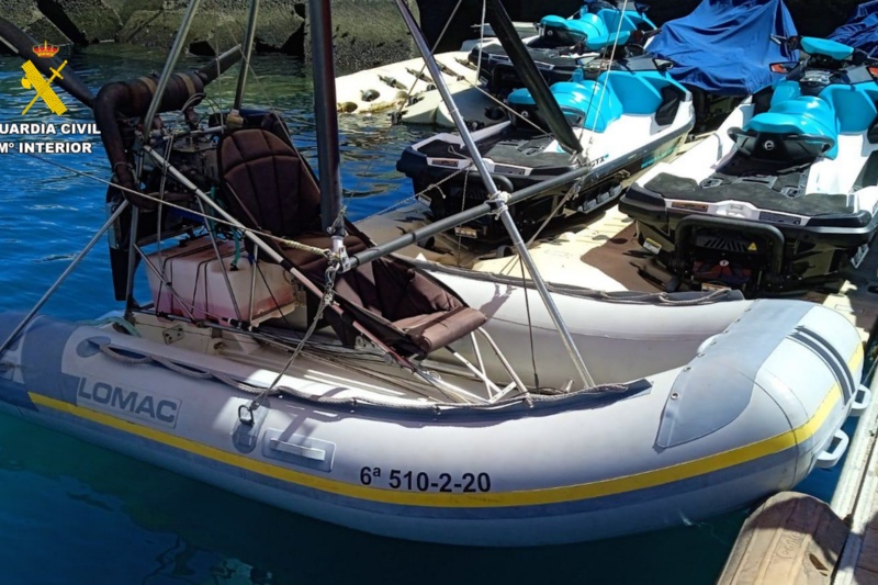 Interceptada una zodiac voladora en el sur de Gran Canaria