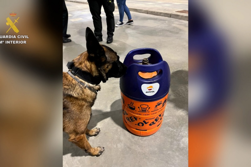 Intervenidas más de 3.000 pastillas de éxtasis en el interior de dos bombonas de butano en un ferry en Huelva