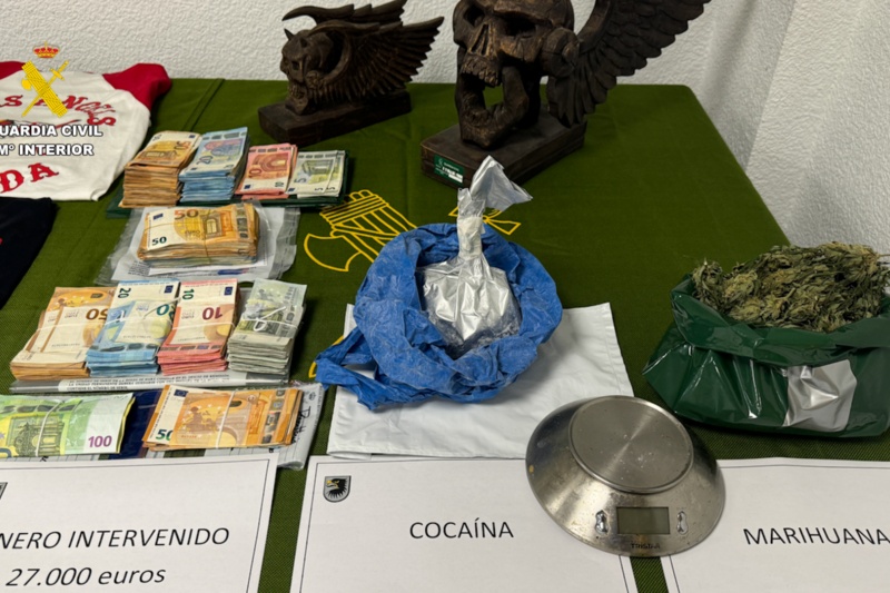 Desarticulada una organización criminal dedicada al tráfico de drogas dirigida por miembros de la banda motera Hells Angels