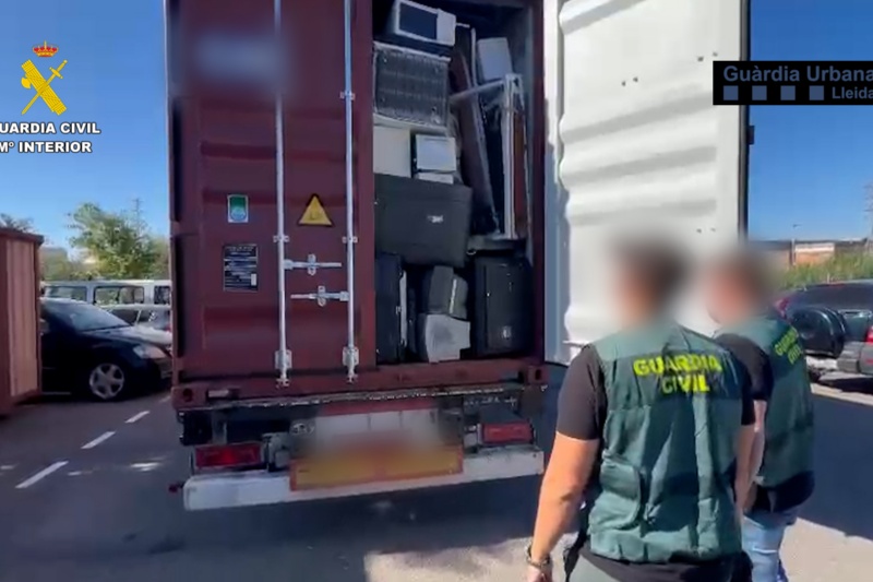 Desarticulada una organización criminal dedicada al robo y tráfico de material agrícola y ganadero en Aragón y Cataluña