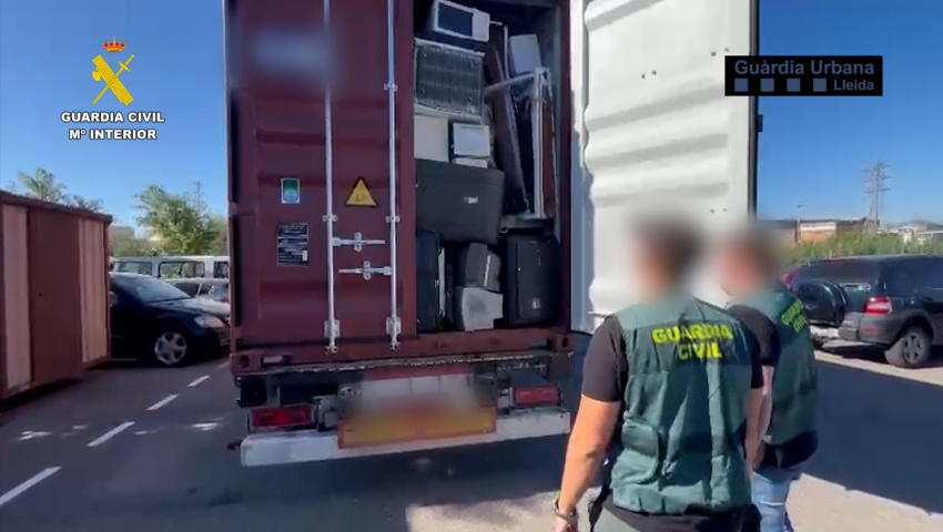 Desarticulada una organización criminal dedicada al robo y tráfico de material agrícola y ganadero en Aragón y Cataluña