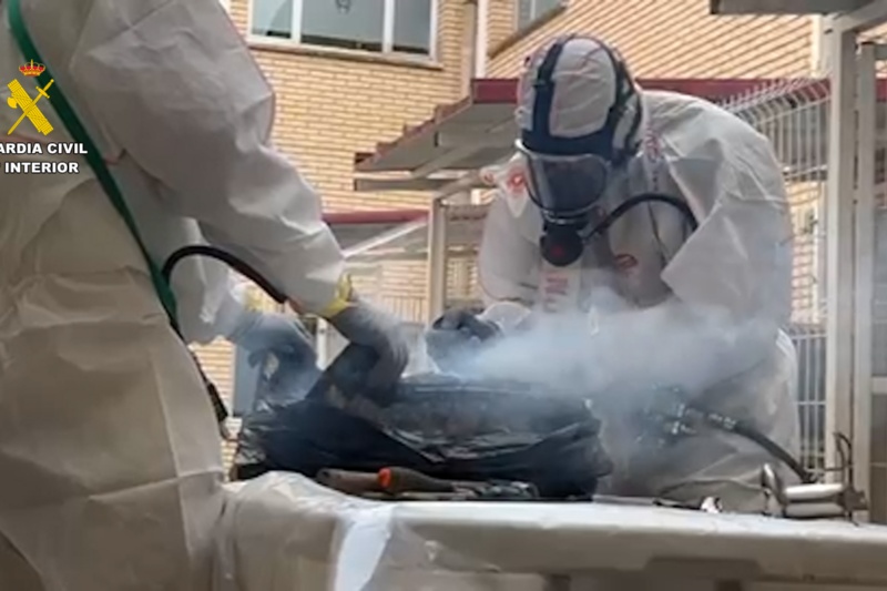 Interceptados 26 kg de cocaína camuflados en sillas de montar
