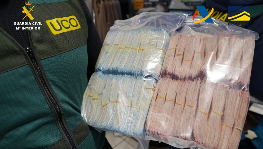 Intervenidos más de 27 millones de euros en criptomonedas y más de ocho millones en efectivo a una organización criminal