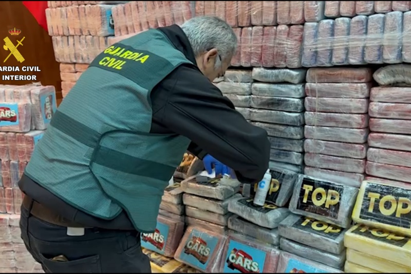 Intervenidos más de 1.500 kg de cocaína en la localidad de Sanlúcar de Guadiana